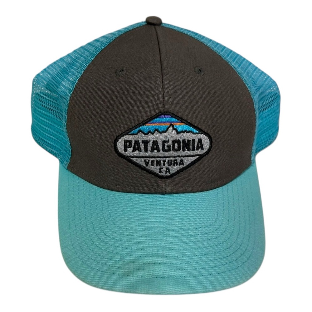 Patagonia Blue and Gray Trucker Hat -‎ One Size